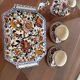 Gien tableware set, peony collection