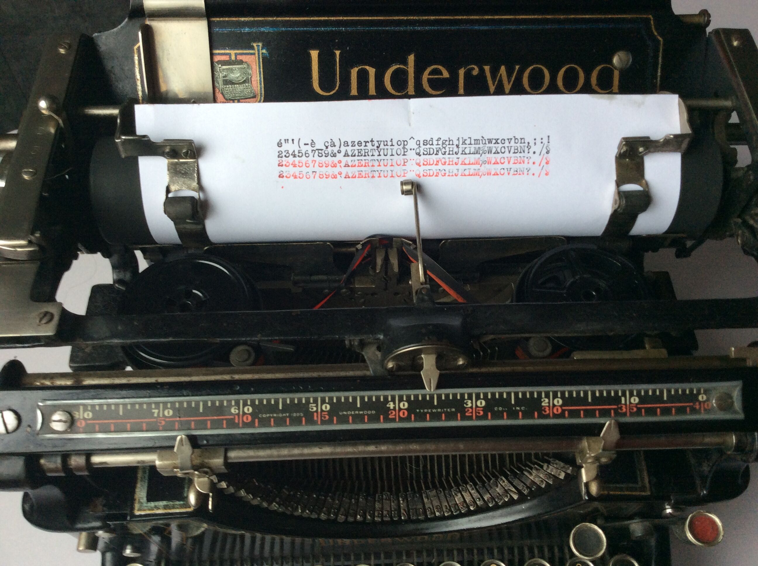 Old Underwood typewriter