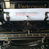 Old Underwood typewriter
