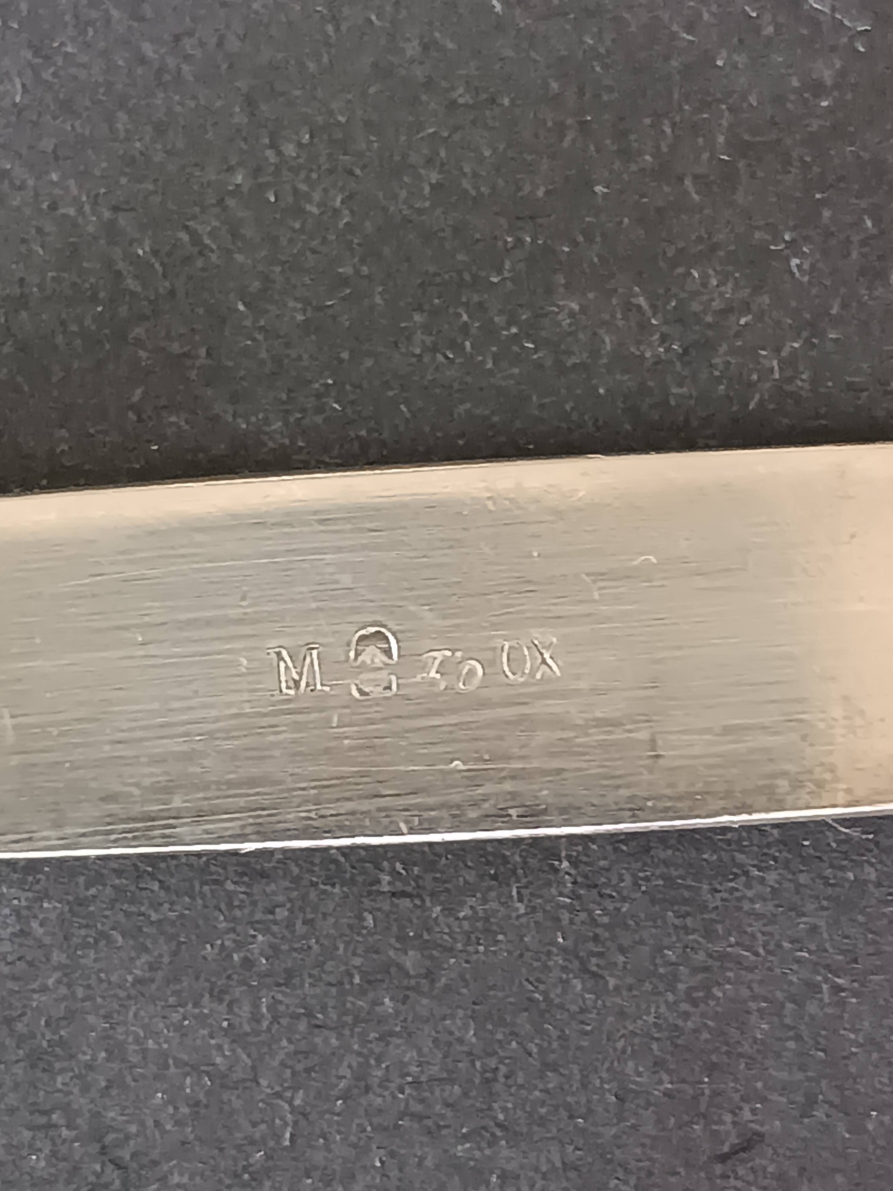 WMF, eight silver-plated knife rests, palmette decoration 1880