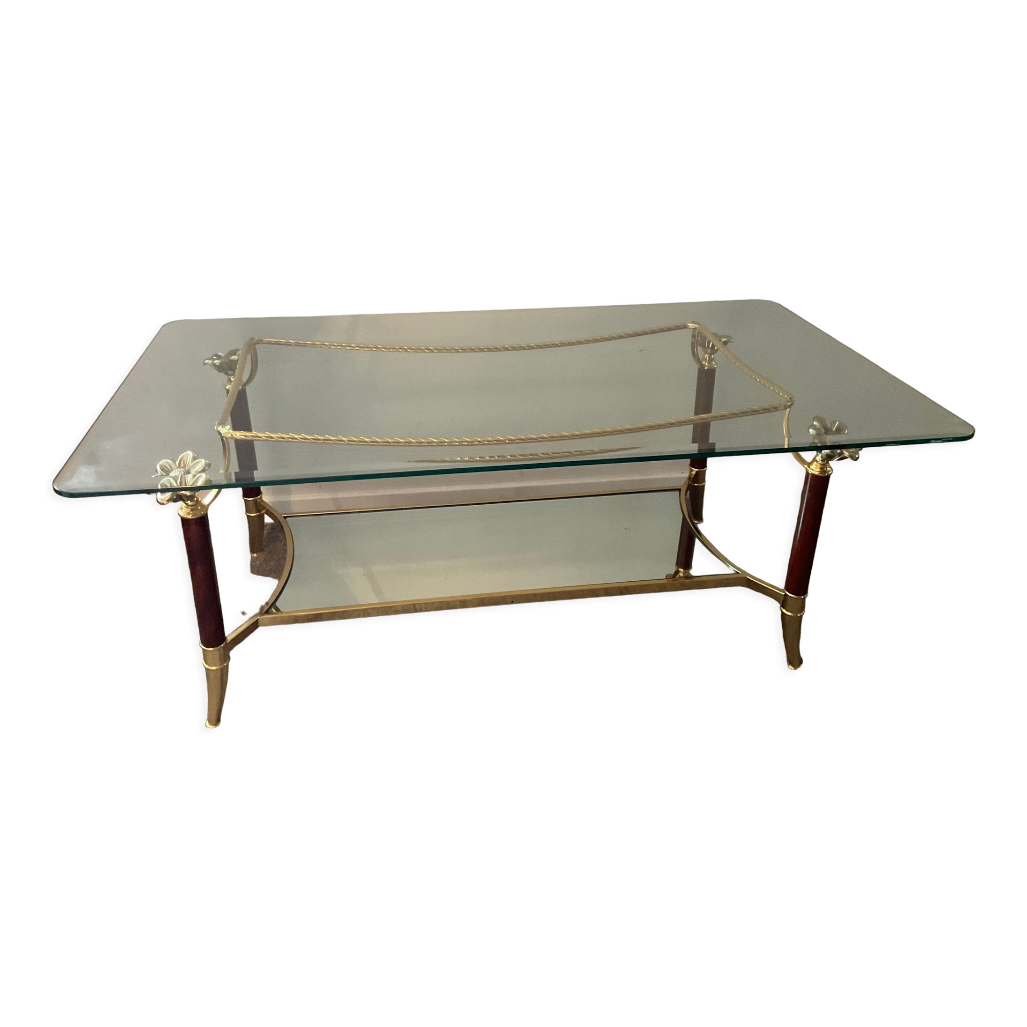 Italian coffee table Hollywood Regency style of the 70s