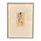 Swedish Watercolour on Paper “Nude Study” by Helge W. Högbom