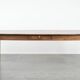 Antique French oak dining table for 6 to 8 people with three drawers