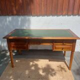 Green leather top desk