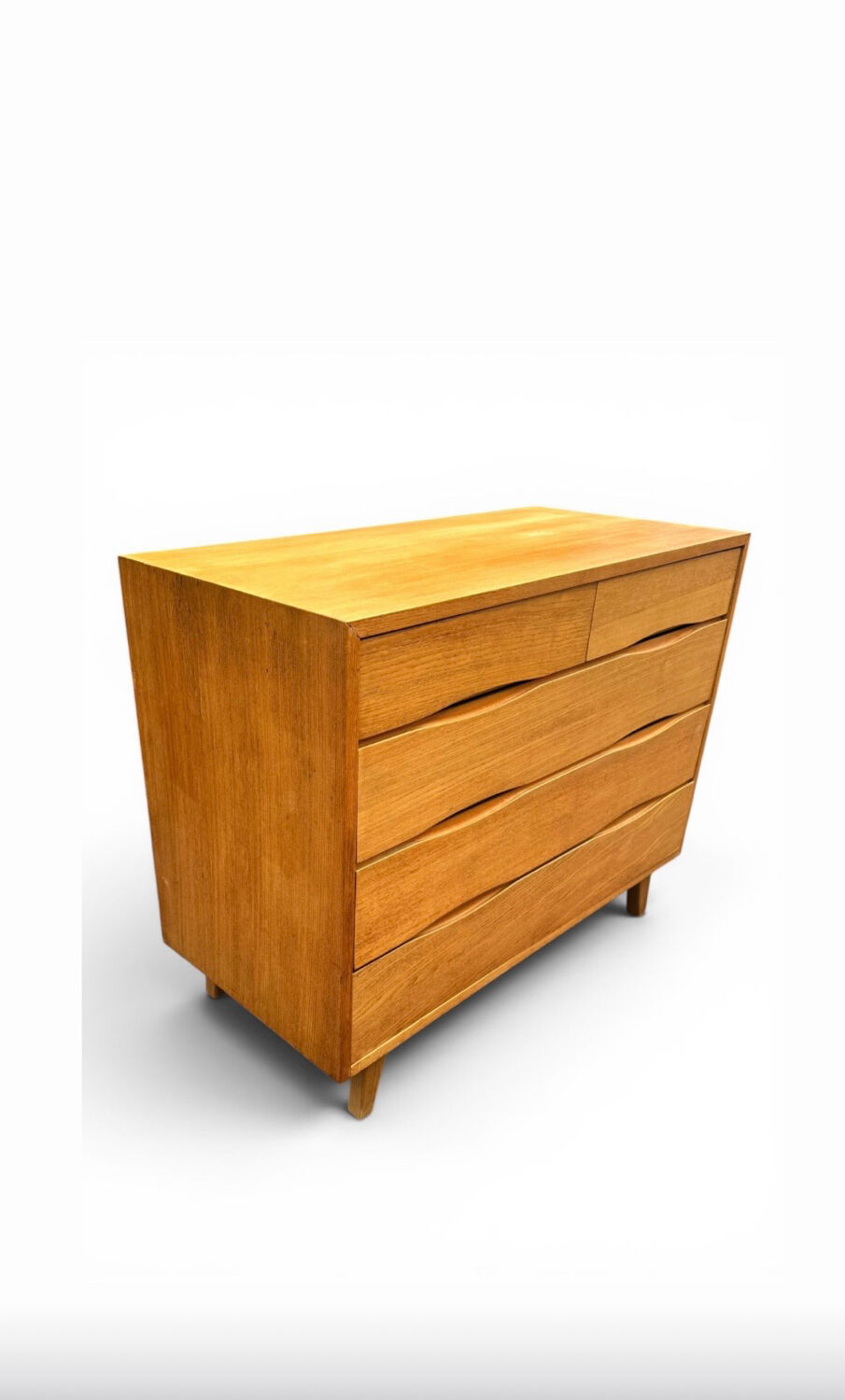 Scandinavian design chest of drawers in light teak – attributed to Arne Vodder – year