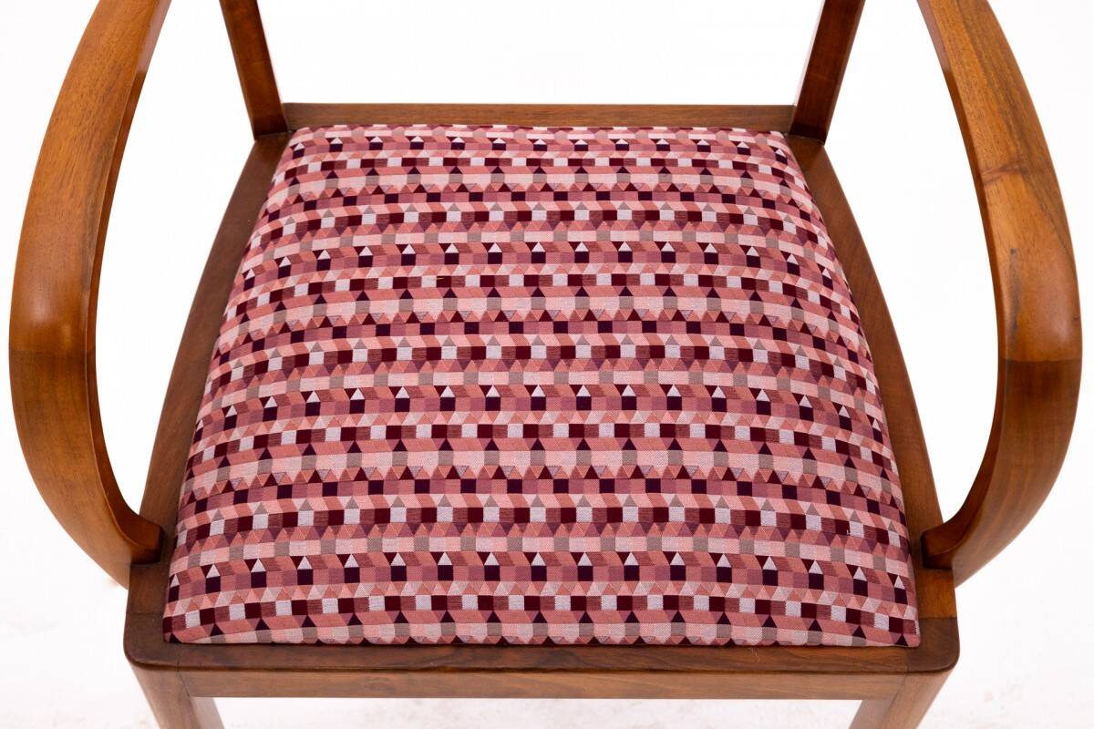 Paire de fauteuils Art Déco, Pologne, milieu du XXe siècle.