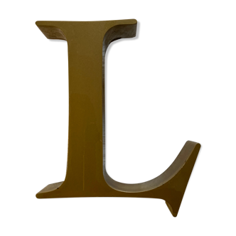 Beautiful vintage metal letter. L