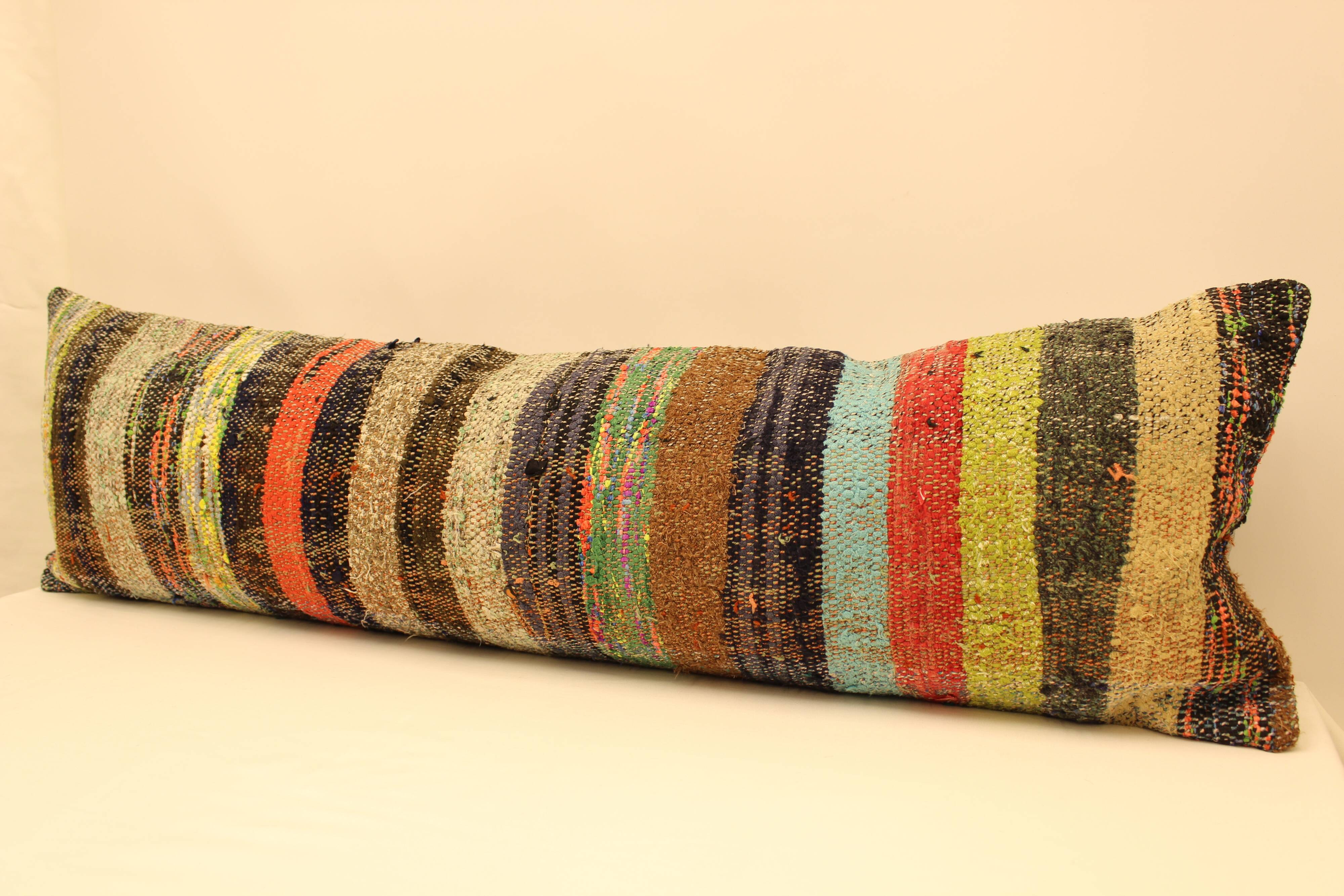 Turkish kilim cushion, 35x120 cm, by-660