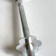 Long vintage chrome metal sugar tongs