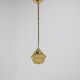 Art deco brass pendant lamp ,1930