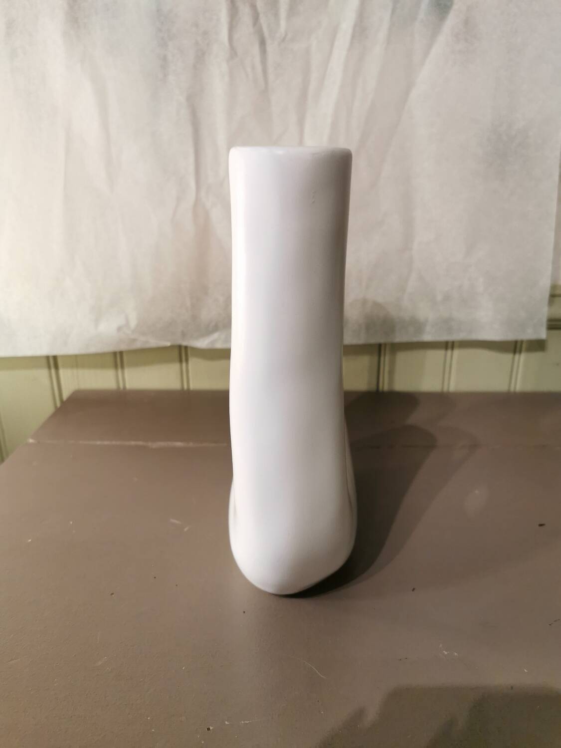 White Tadelakt Vase Morocco