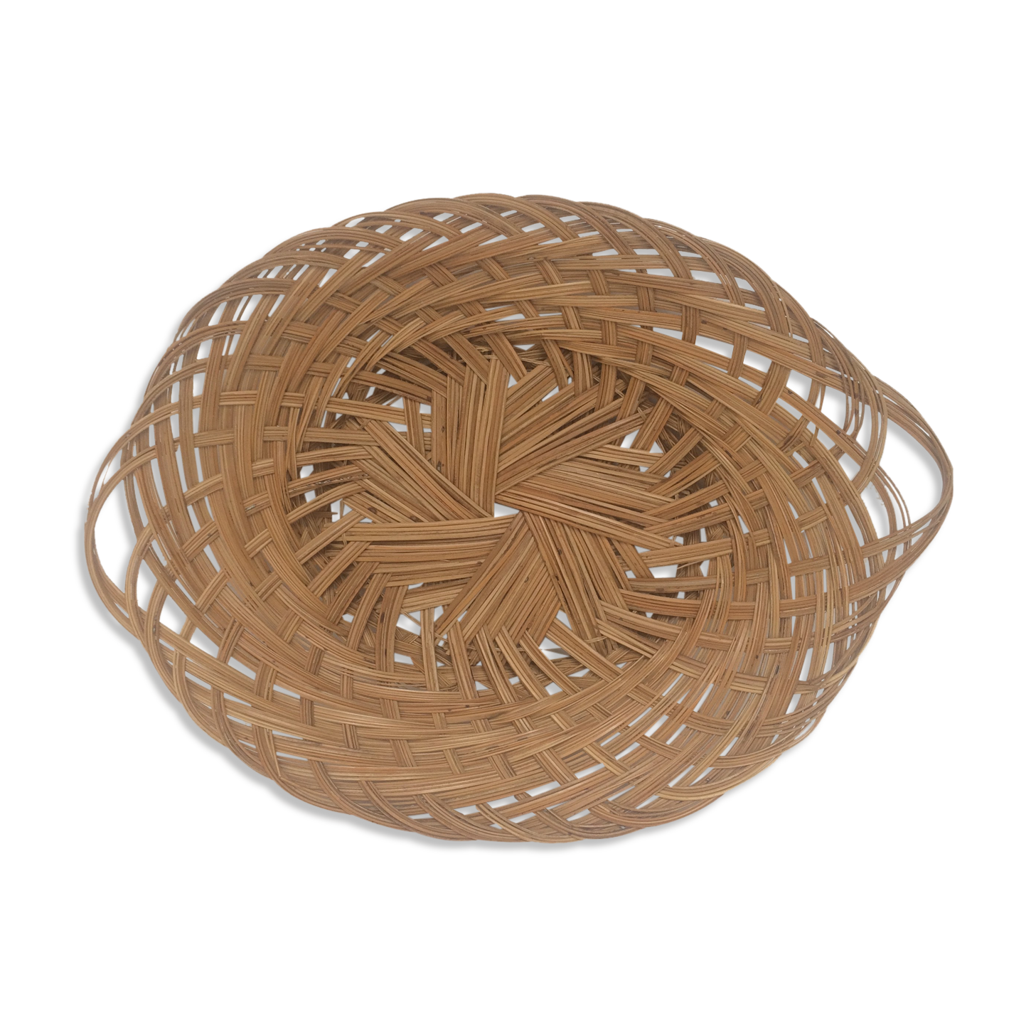 Vintage rattan basket