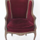 Fauteuil bergère de style Louis XV