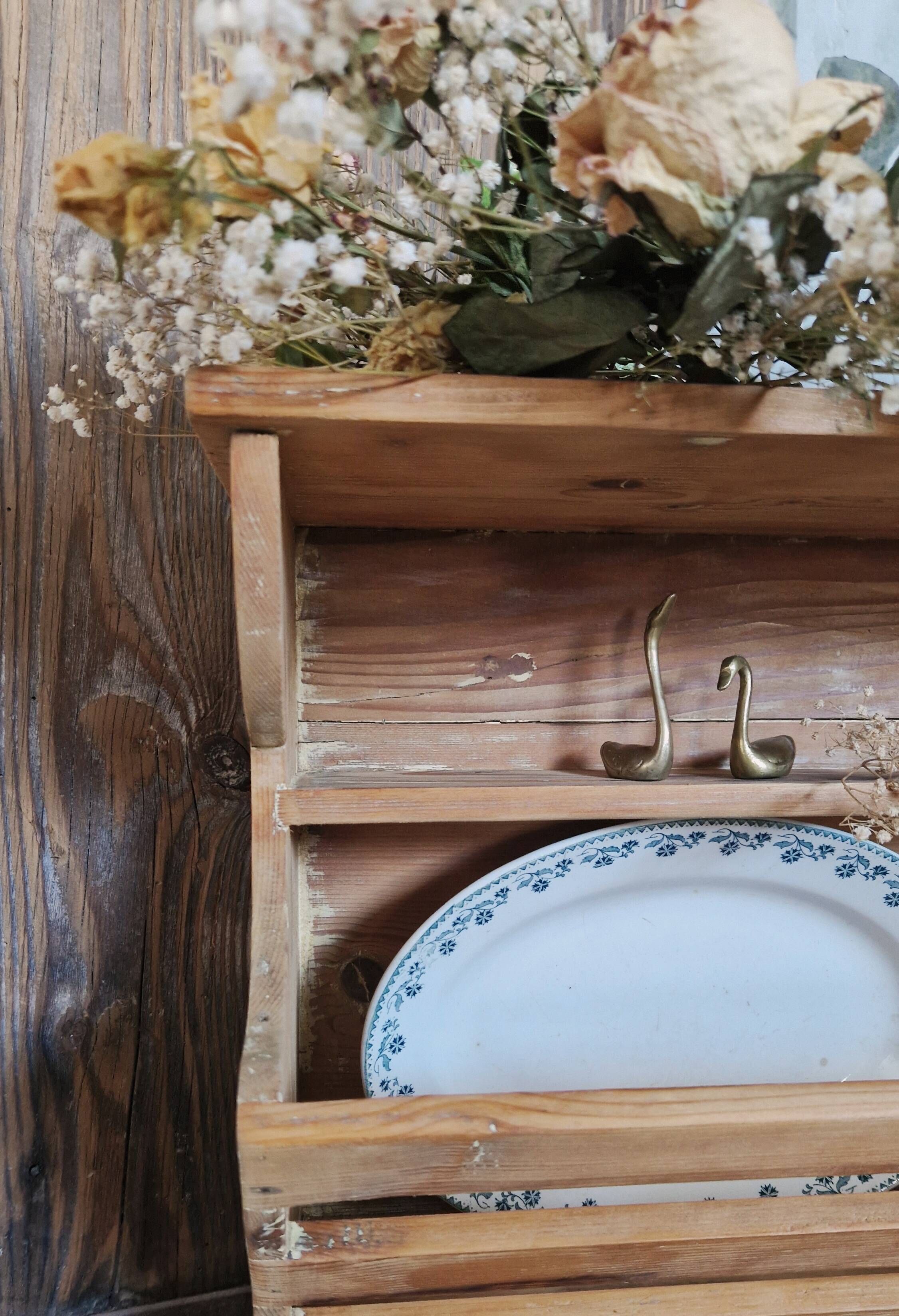 Beautiful antique wall-mounted sideboard