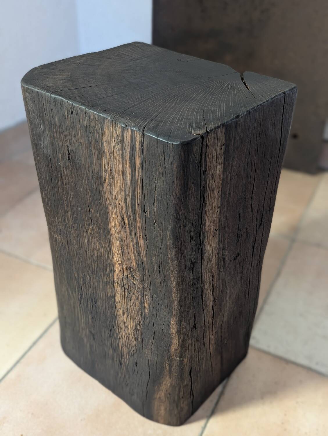 Old oak pedestal