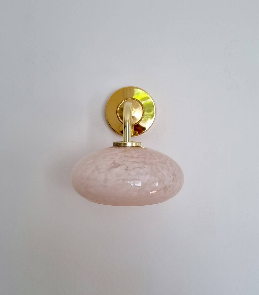 Clichy glass wall light