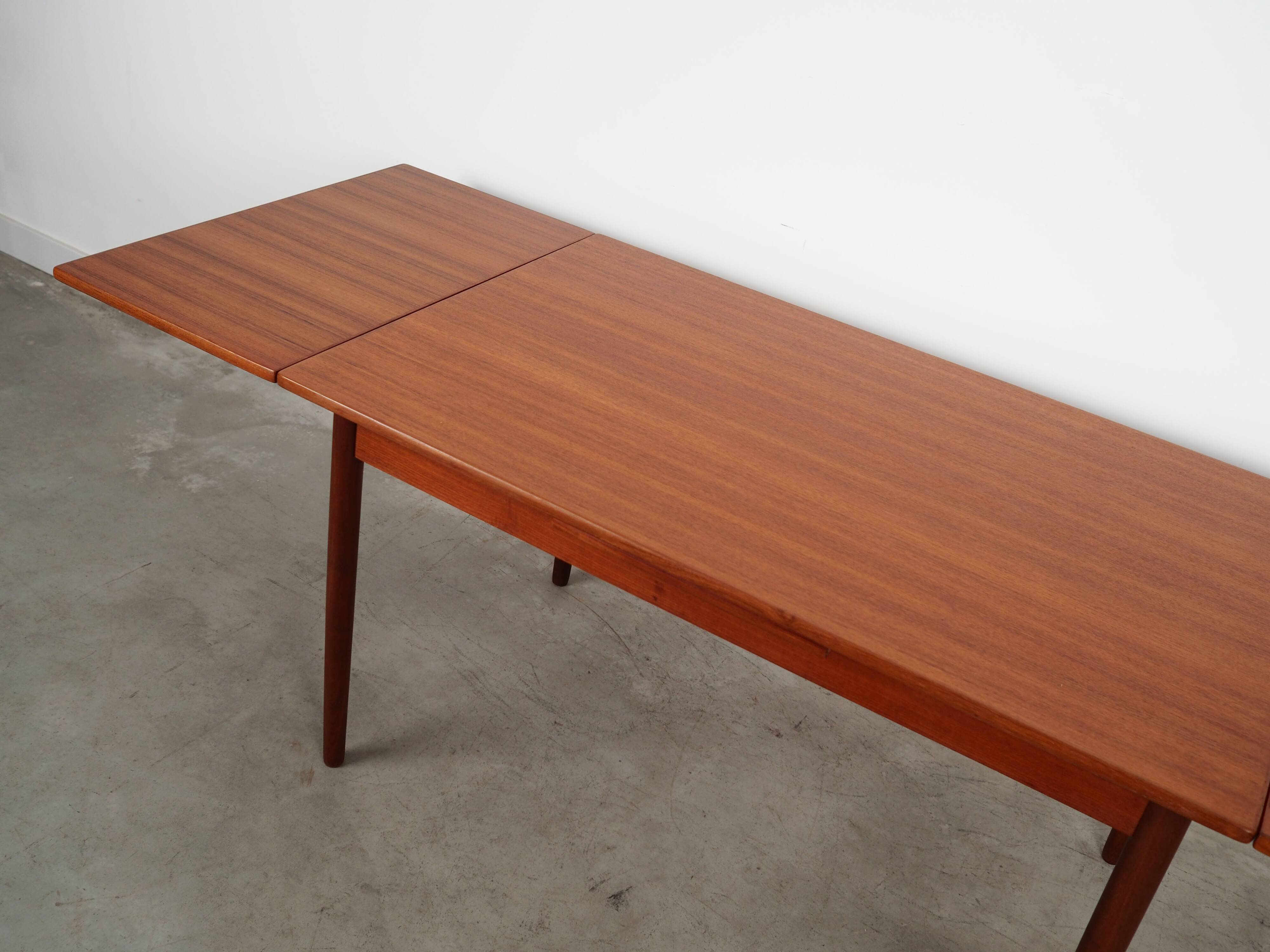 Teak table, Danish design, 1970s, production: Denmark