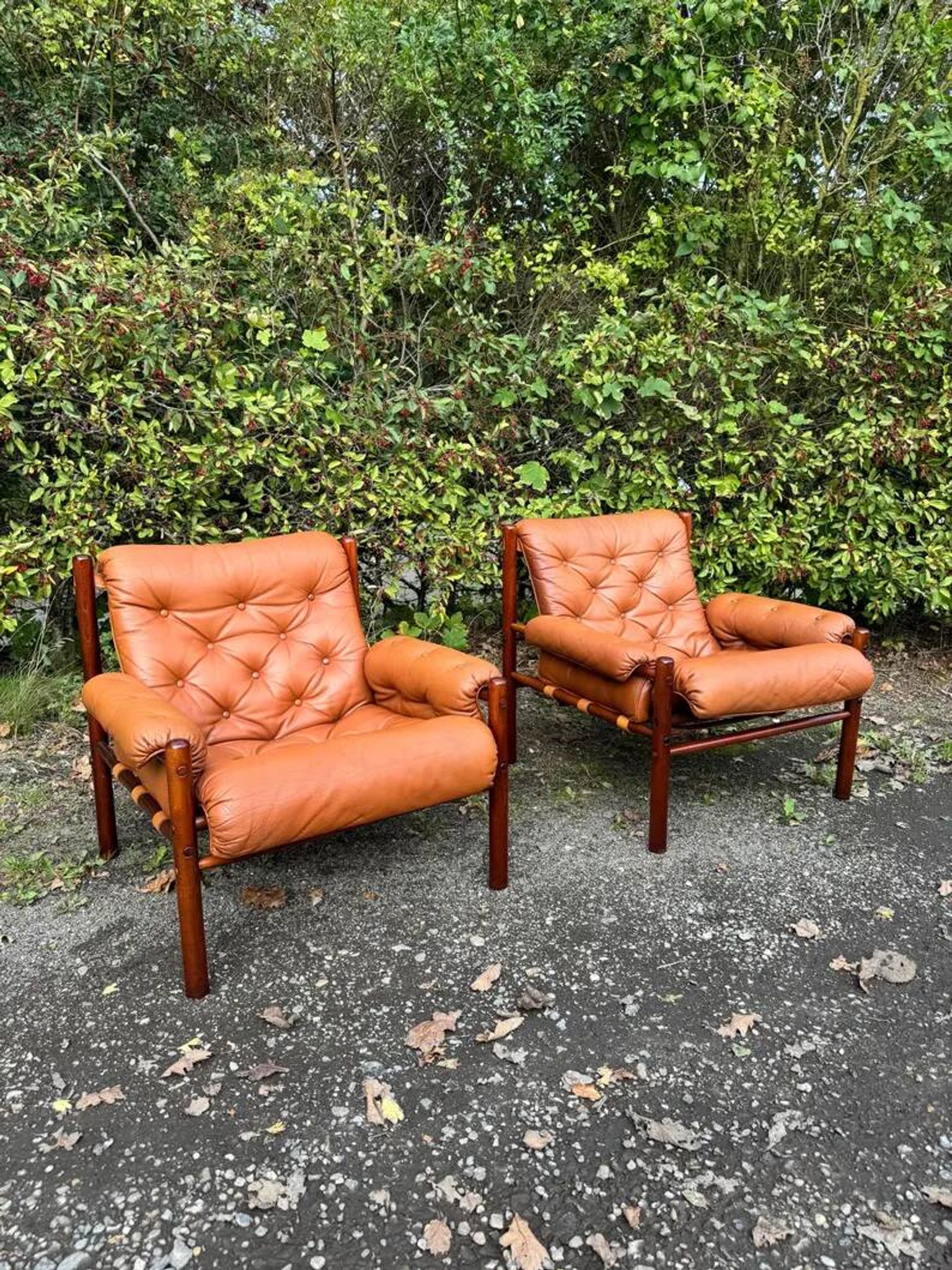 Pair of lounge chairs "Dickie" by Arne Norell – Sweden, 1970s
