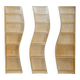 Birch libraries in three curved sections