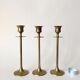 6 german brass candleholders