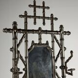 Faux bamboo coat rack cast iron ca. 1890