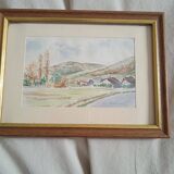 Watercolor signed jf aambroise