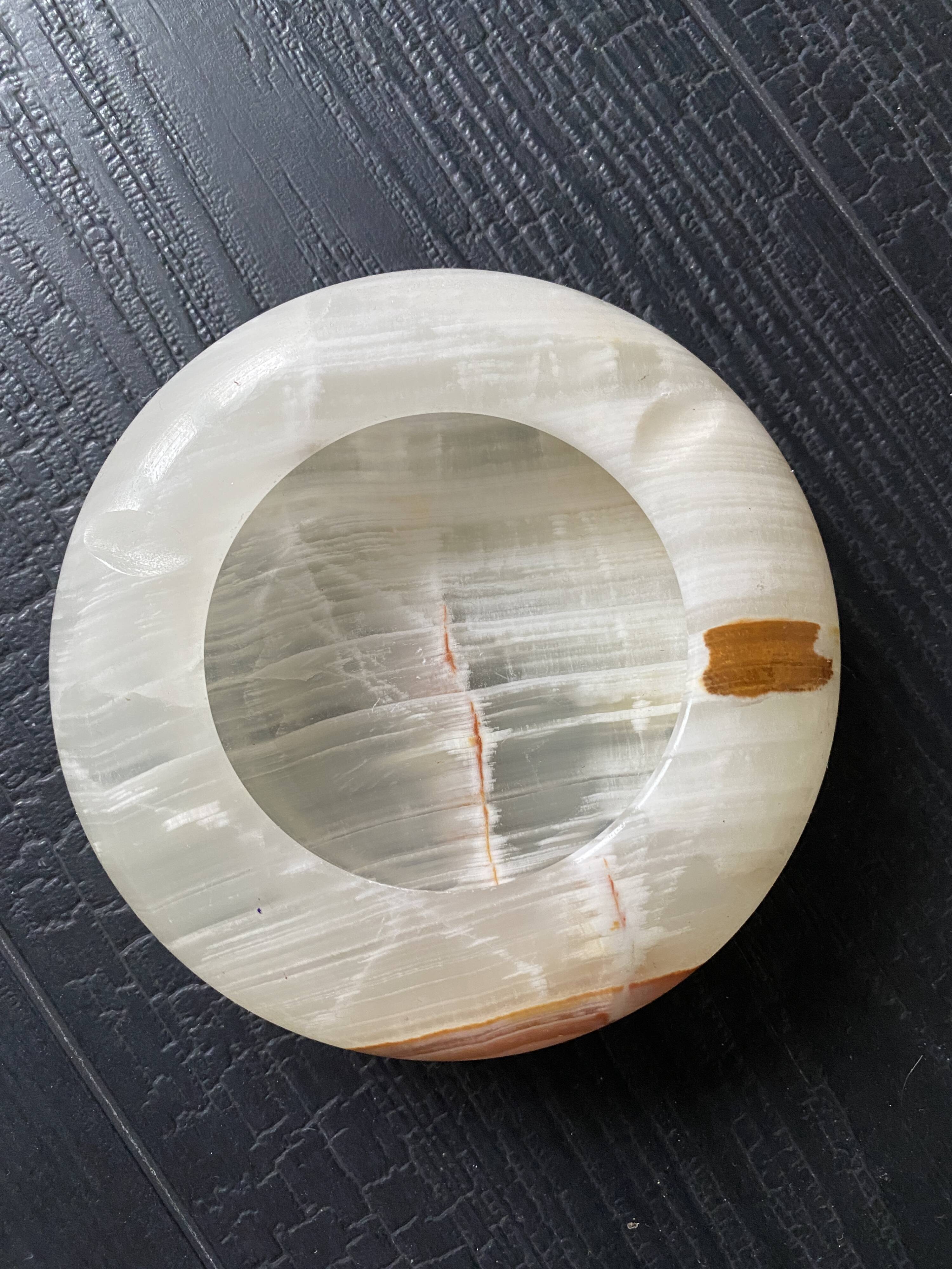Vintage onyx ashtray