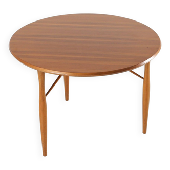Table basse vintage en bois 1950