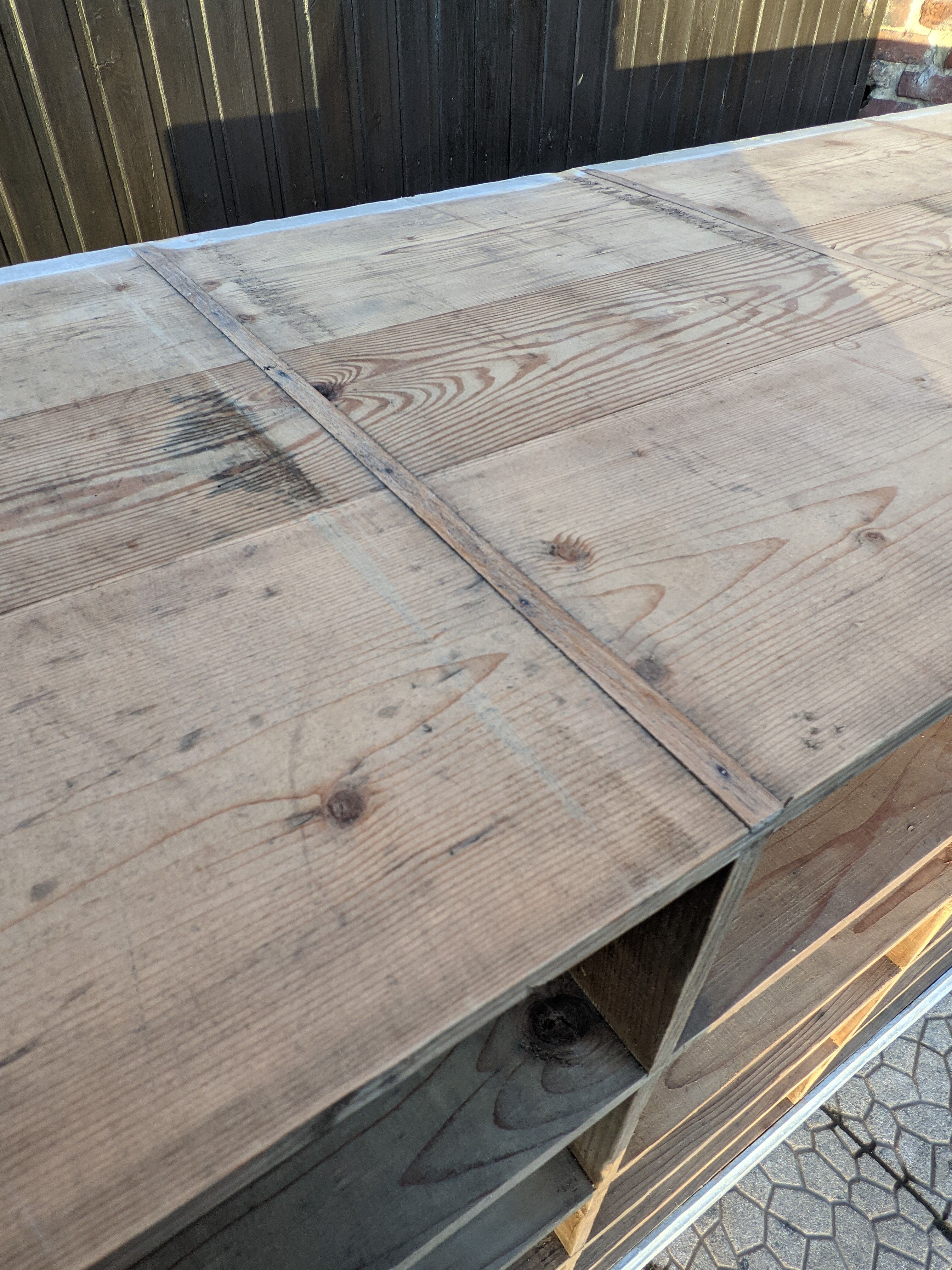 Wooden locker cabinet