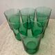 Série 6 verres à eau vert menthe