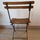 Old folding garden chair for children