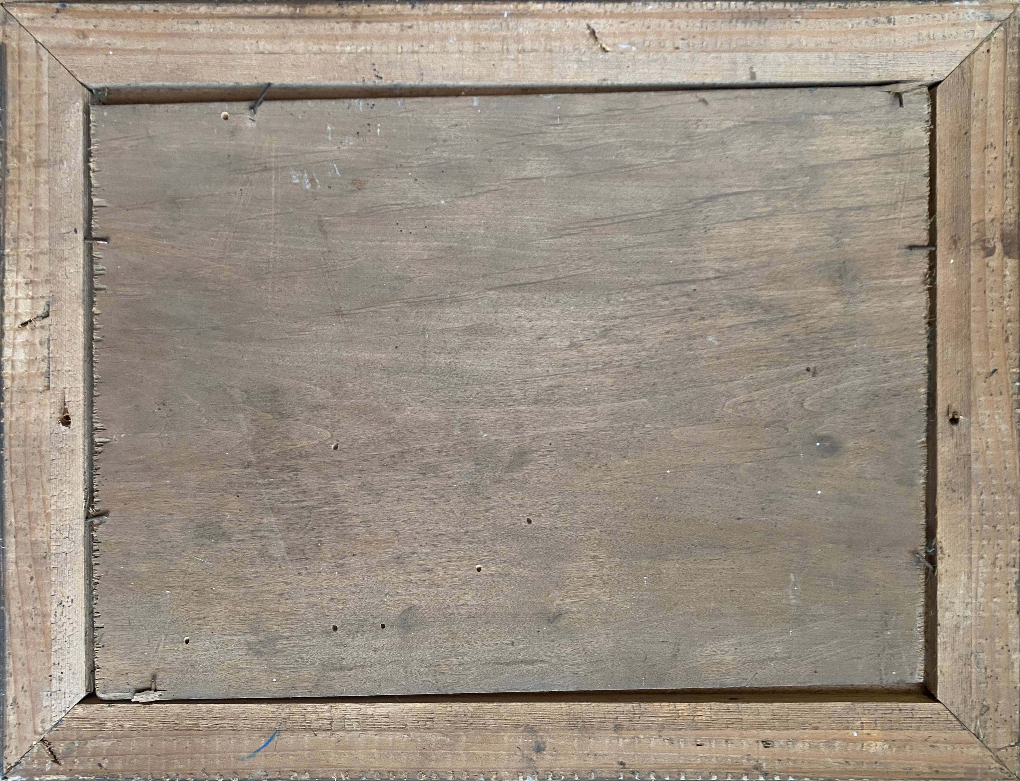 Painting made in oil on wooden panel