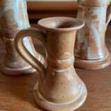 Stoneware candle holders