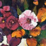 Tableau bouquet contemporain