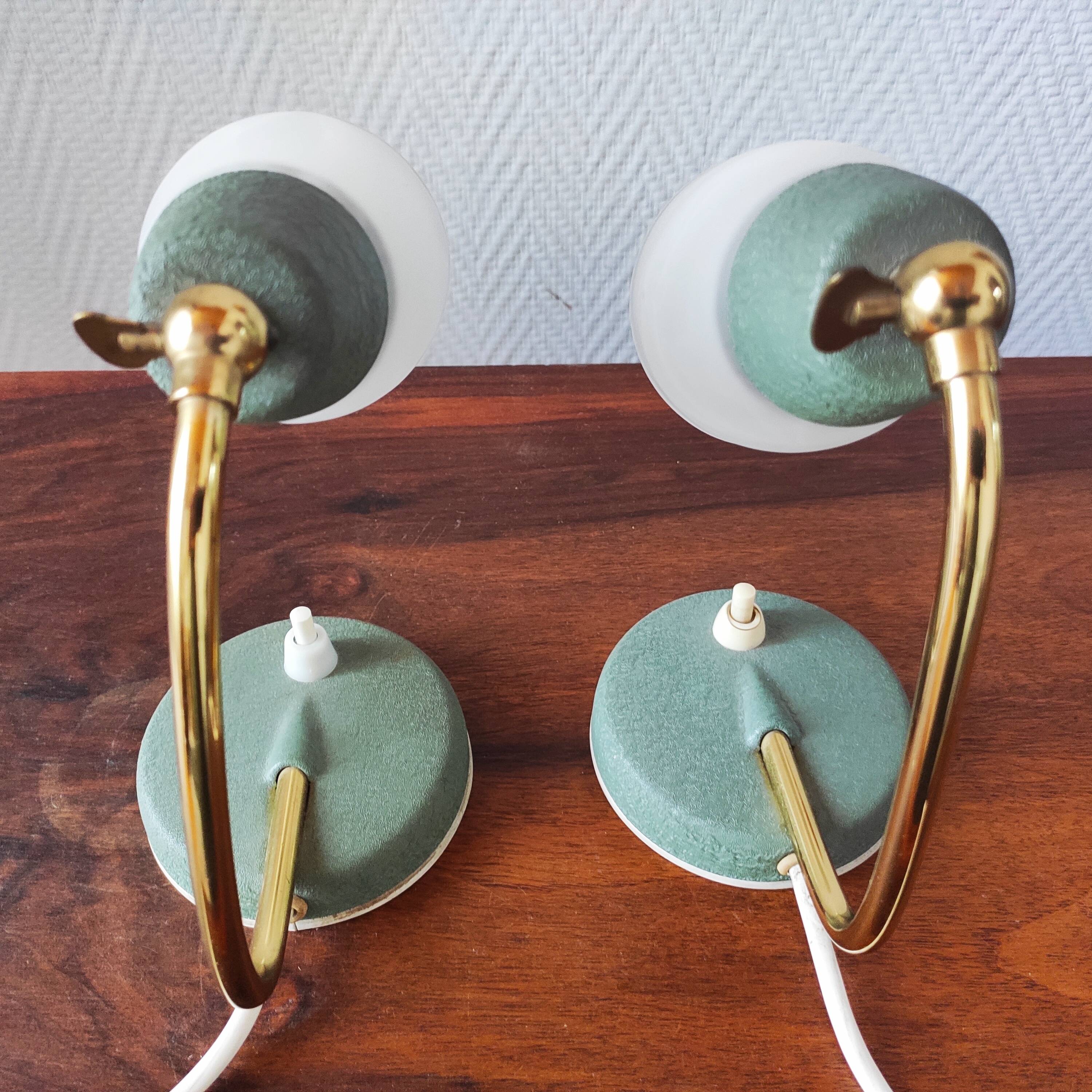 Pair of Mid-Century Bedside Lamps