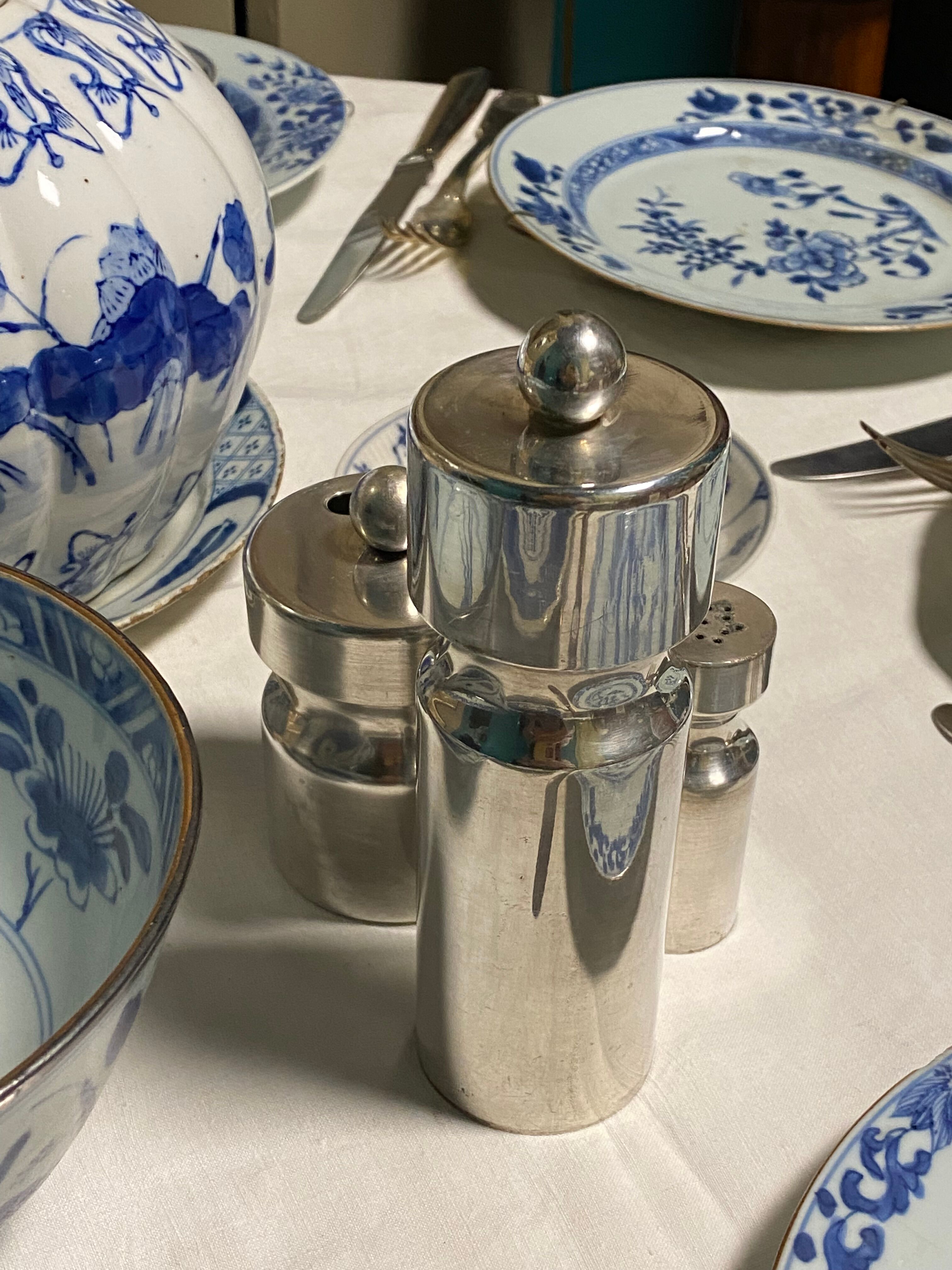 Salière et poivrier design 1980s