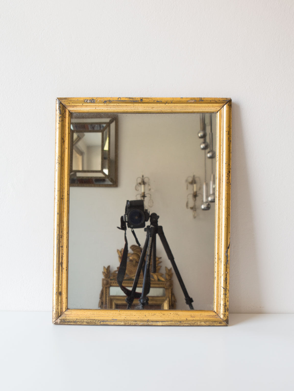 Old golden mirror 19th