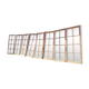 Lot of 4 oak windows H141xL112/117cm old small panes