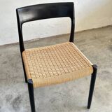 Set of 6 rare 'model 77' chairs, Niels O. Møller, JL Møllers Møbelfabrik, 60s