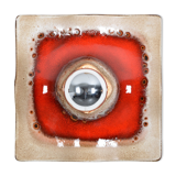 Applique murale Fat Lava en céramique de Hustadt Leuchten 1970s