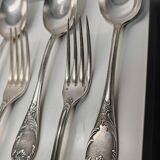 Christofle Marly cutlery set (6 forks + 6 soup spoons)