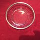 Very beautiful crystal cup with silver metal rim