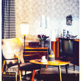 Finnish design interior framed photo in color