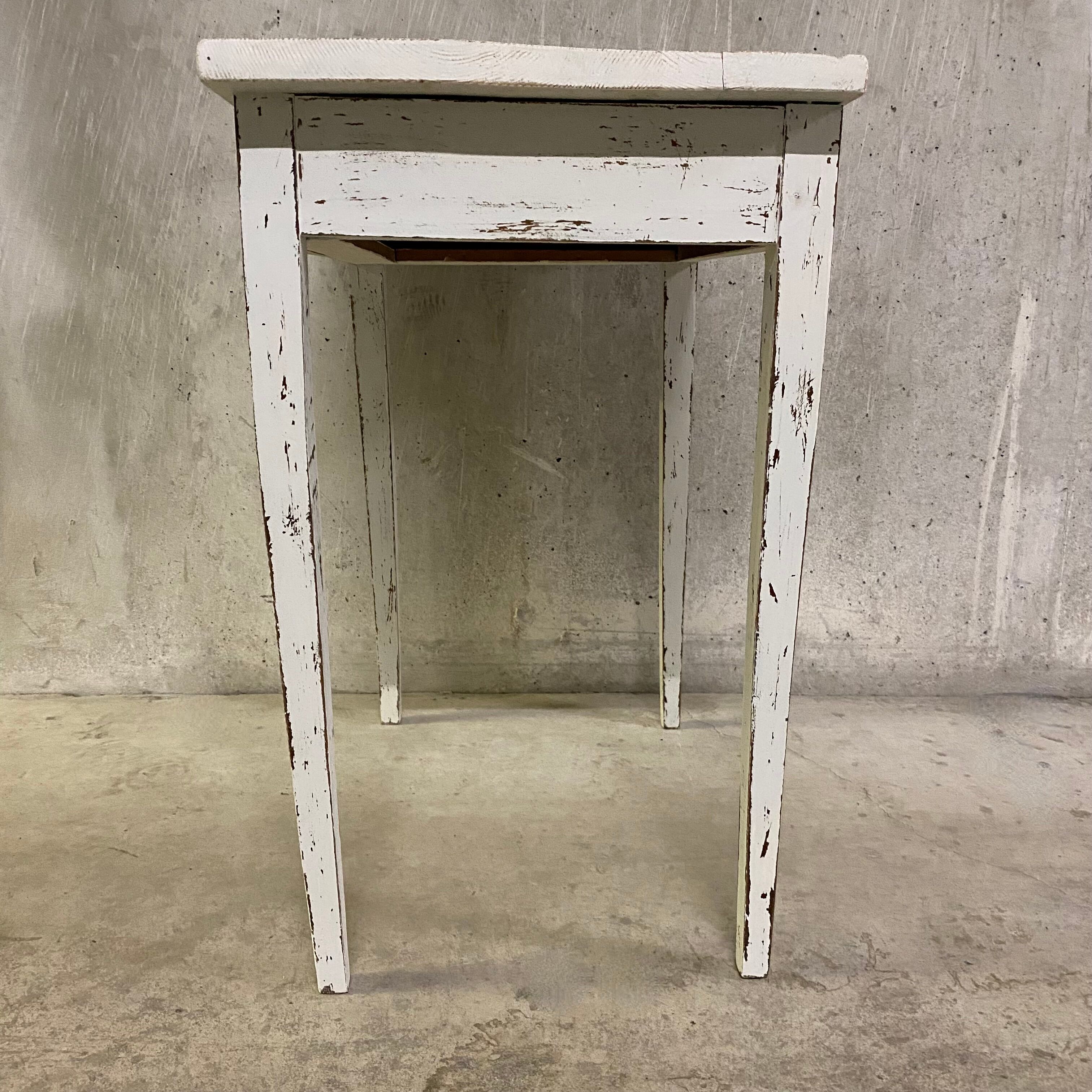 White side table