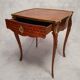 Louis XV Style Writing Table - Gouffé House - Cubes Marquetry - Bois De Rose - 20th