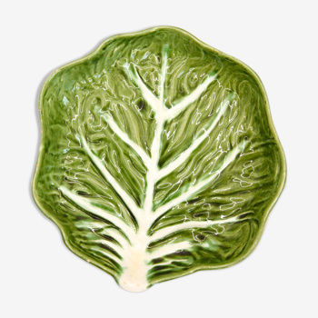 Green slurry plate like Portuguese cabbage leaf