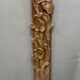Vintage wall sculpture relief floral metal panel