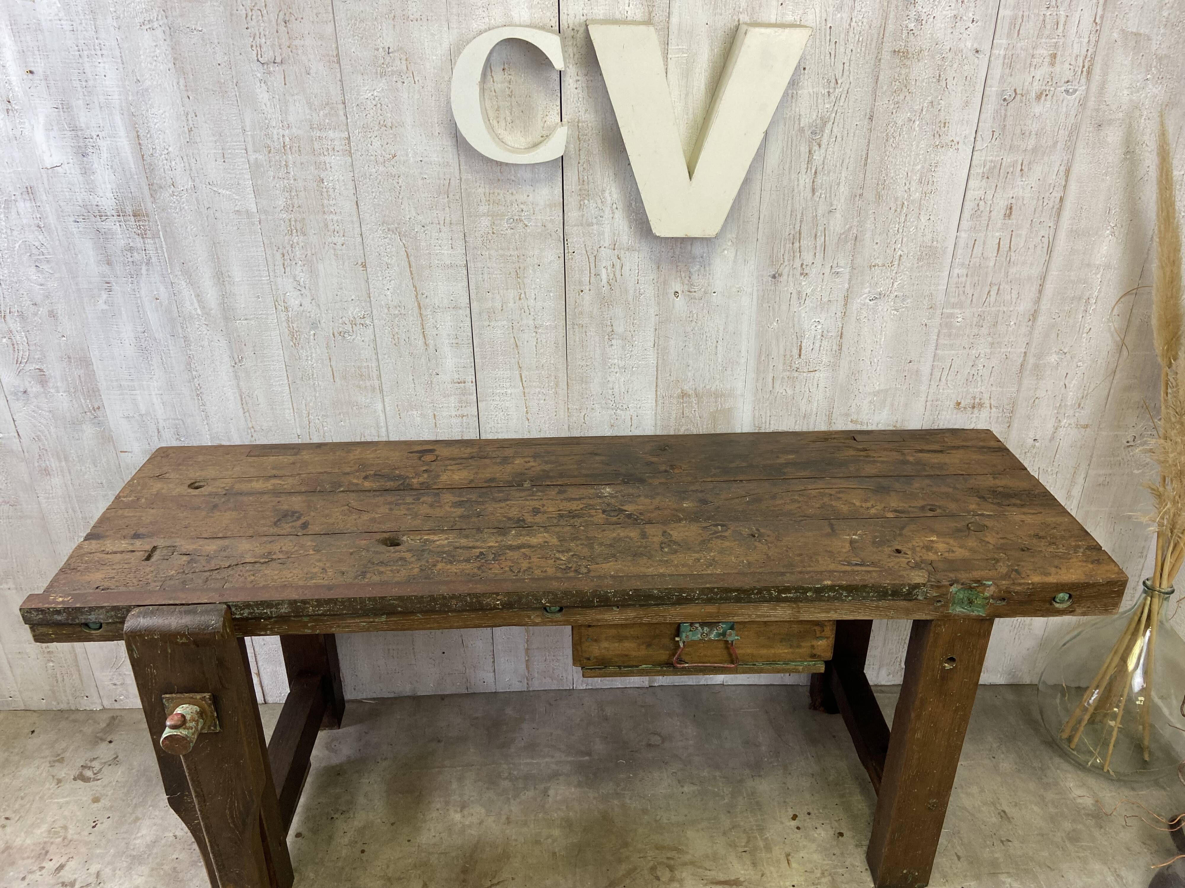 Vintage carpenter's workbench