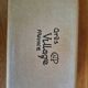 Vintage stoneware butter dish Village CNP with lid