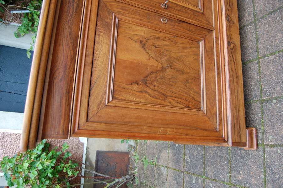 19th-century Louis Philippe walnut buffet.